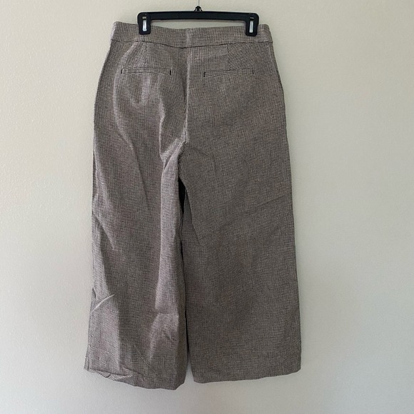 NWT Loft Wide Leg Crop Pants in Houndstooth sz 8 - Picture 9 of 12